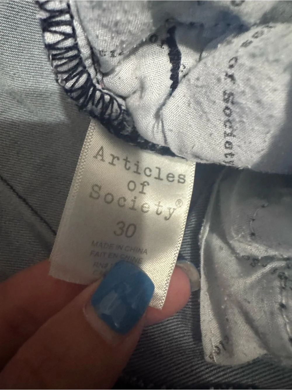 Articles Of Society Medium Blue Flare Jeans